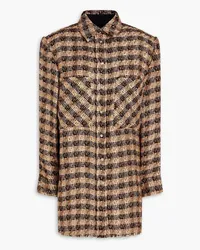 IRO Suarez metallic linen-blend tweed jacket - Neutral Neutral