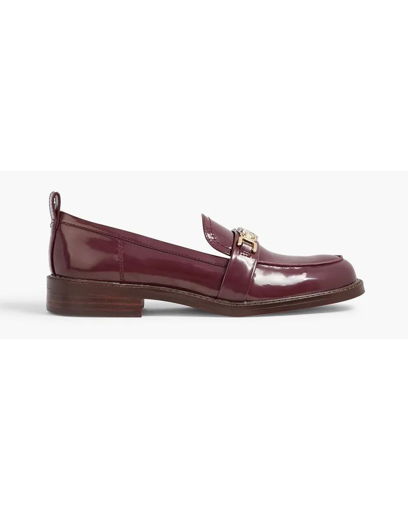 Sam Edelman Christy faux patent-leather loafers - Purple Purple