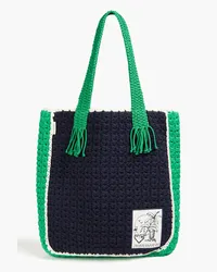 Zimmermann Crocheted tote - Blue Blue