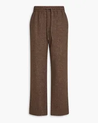 LE 17 SEPTEMBRE Wool-twill drawstring pants - Brown Brown