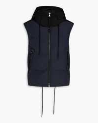 Holden Two-tone quilted shell hooded down vest - Blue Blue