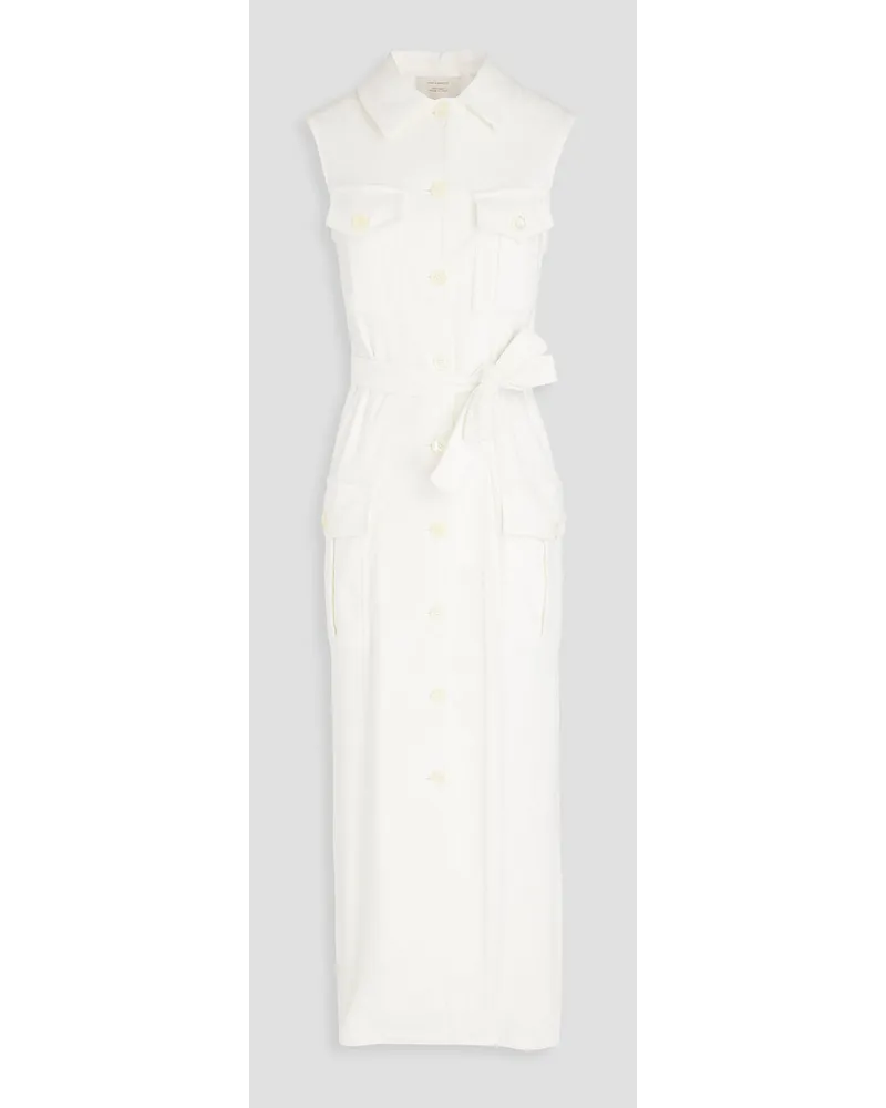 Giuliva Heritage Collection Mary Angel cotton-blend terry midi shirt dress - White White