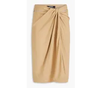 Bodri draped crepe skirt - Neutral