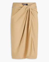 Jacquemus Bodri draped crepe skirt - Neutral Neutral