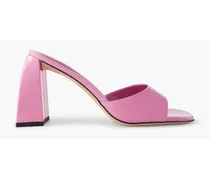 Michele patent-leather mules - Pink