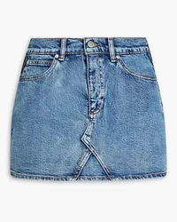 RED Valentino Skirt-effect denim shorts - Blue Blue