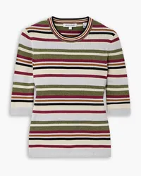 Veronica Beard Kavya striped ribbed-knit sweater - Multicolor Multicolor