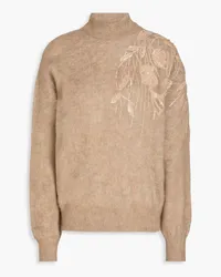 Brunello Cucinelli Sequin-embellished knitted sweater - Neutral Neutral