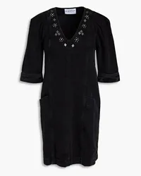 Claudie Pierlot Studded denim mini dress - Black Black