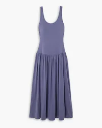 Ninety Percent Flos cotton and TENCEL Modal-blend maxi dress - Purple Purple