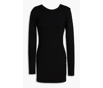 Cutout jersey mini dress - Black