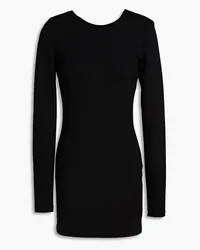 ROTATE Birger Christensen Cutout jersey mini dress - Black Black