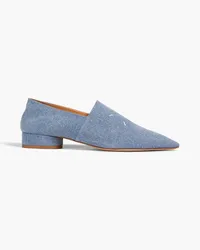 Maison Margiela Four Stitch denim point-toe flats - Blue Blue