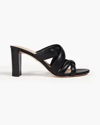 Veronica Beard Leather mules - Black Black