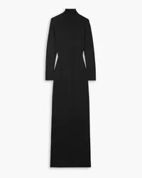 Nili Lotan Jo merino wool and cashmere-blend turtleneck maxi dress - Black Black