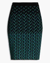 Diane von Furstenberg Jacquard-knit mini pencil skirt - Black Black