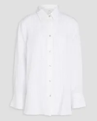 Vince Pinstriped crepon shirt - White White