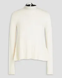 RED Valentino Wool, silk and cashmere-blend turtleneck sweater - White White