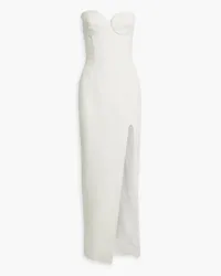 NICHOLAS Pernille strapless crepe gown - White White