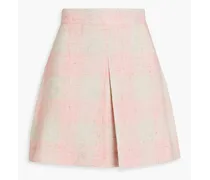 Beata checked slub woven mini skirt - Pink