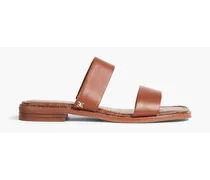 Haydee leather sandals - Brown