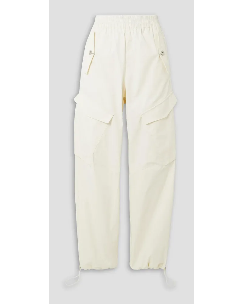 Dion Lee Latch twill tapered cargo pants - White White