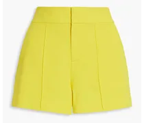 Alice Olivia - Dylan crepe shorts - Yellow