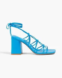 Gianvito Rossi Minas knotted leather sandals - Blue Blue