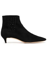 TOD'S Studded suede ankle boots - Black Black