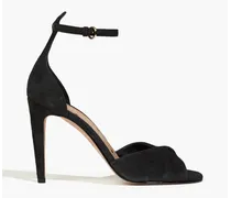 Twisted suede sandals - Black