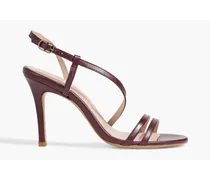 Laurel leather slingback sandals - Purple
