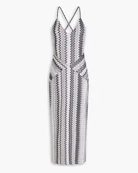 Missoni Metallic crochet-knit midi dress - Gray Gray