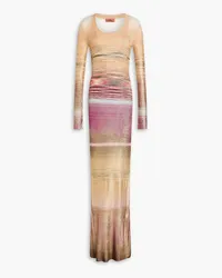 Missoni Metallic space-dyed knitted maxi dress - Metallic Metallic