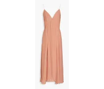 Celise silk-crepon midi dress - Pink