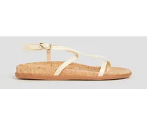 Aimilia leather sandals - White