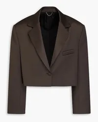 Magda Butrym Cropped wool blazer - Brown Brown