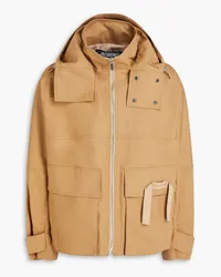 Jacquemus Holhado embroidered cotton-canvas hooded jacket - Neutral Neutral