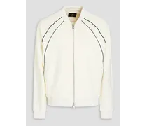 Superstar jersey zip-up sweatshirt - White
