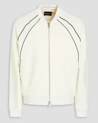 Y-3 Superstar jersey zip-up sweatshirt - White White