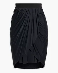 Proenza Schouler Wrap-effect draped jersey mini skirt - Black Black