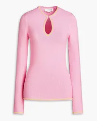 Victoria Beckham Cotton-blend top - Pink Pink