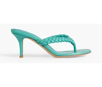 Tropea braided leather sandals - Blue