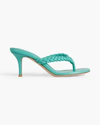 Gianvito Rossi Tropea braided leather sandals - Blue Blue