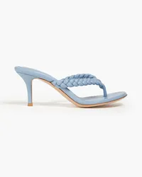 Gianvito Rossi Tropea braided leather sandals - Blue Blue