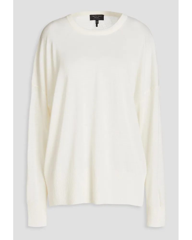 Rag & Bone Oversized cashmere sweater - White White