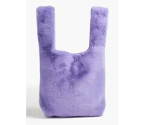 Faux fur tote - Purple