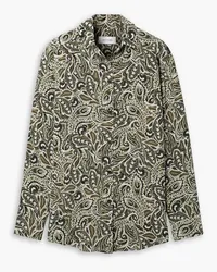 Matteau Paisley-print silk crepe de chine shirt - Green Green