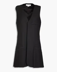 Victoria Beckham Twill mini tuxedo dress - Black Black