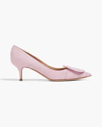 Gianvito Rossi Appliquéd suede pumps - Pink Pink