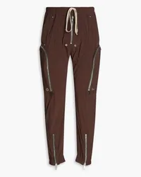 Rick Owens Zip-detailed shell cargo pants - Brown Brown